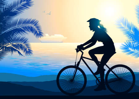 Cyclingのイラスト素材