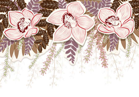 background with flowersのイラスト素材