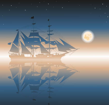 pirates shipのイラスト素材