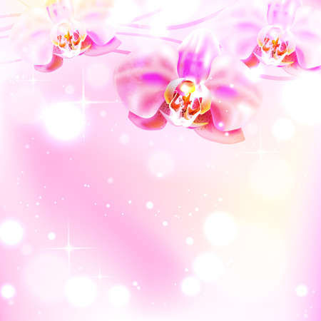 background with orchidのイラスト素材