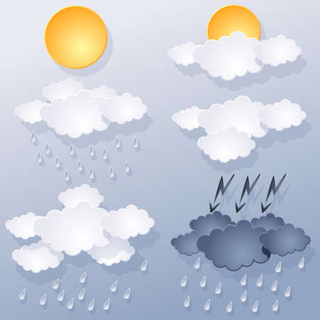 weather forecastのイラスト素材