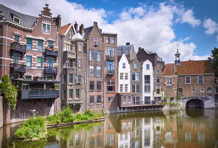 Delfshaven in Rotterdam, historic centre of Netherlandsのeditorial素材