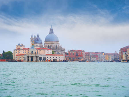 Grand Canal and Basilica Santa Maria della Salute in Veniceの写真素材