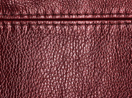 Natural red leather texture background with seamの写真素材