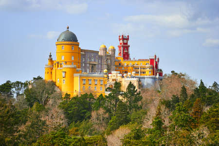 Palace of Pena in Sintra, Lisboaの写真素材