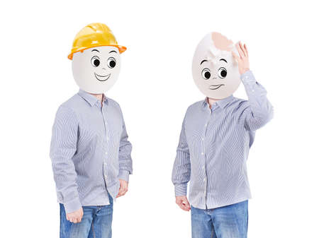 Safety concept, helmet hat for safety project of workerの写真素材