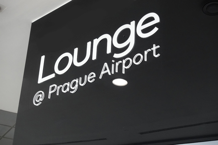 Airport lounge sign boardの写真素材