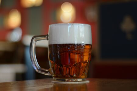 Draft beer-Prague Czech republicの写真素材