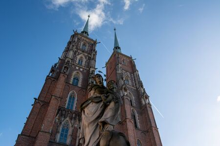 Cathedral of st john the baptist - Wroclaw, Polandの写真素材