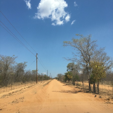A dry sand roadの写真素材