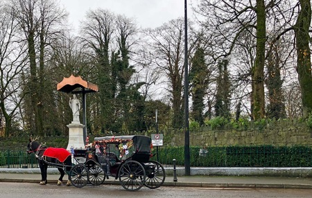 Horse carriage in Killarney, Irelandのeditorial素材
