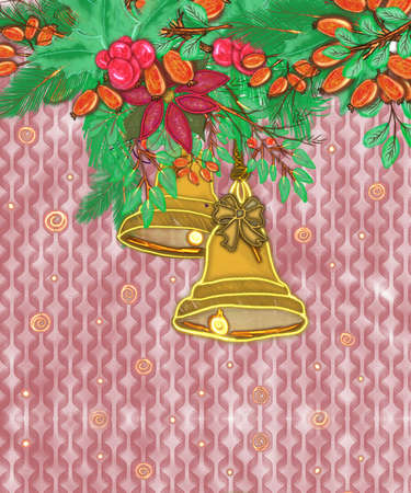 Hand drawn christmas background imagesの写真素材