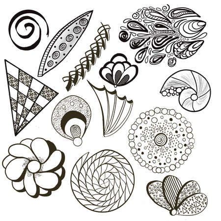 Repeat pattern background hand drawn