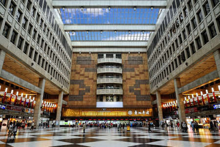 TAIPEI, TAIWAN - JUNE 2  The Concourse of Taipei Railway Station in Taiwan on June 2, 2012  It is considered as the most important train and MRT station in Taiwan  のeditorial素材