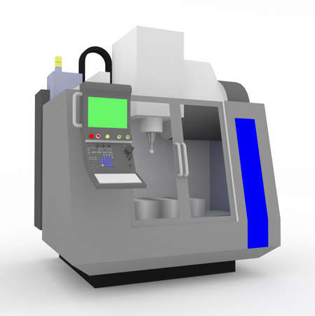 3D CNC milling machineの写真素材