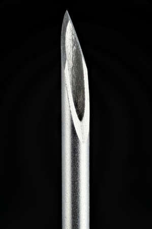 Tip of a needle with 6X magnification showing itの写真素材