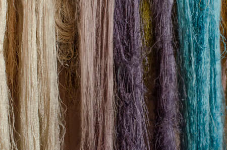 Raw silk thread from La Palma, Canary Islands, Spain.