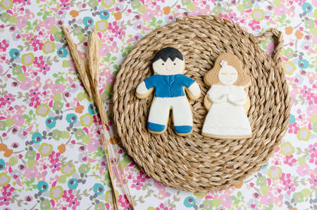 Cookies for a First Communion decorated with fondant