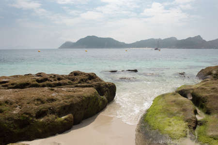 Nosa senora beach. Cies islands. Galicia. Spainの写真素材