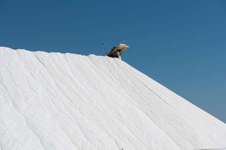 industrial salt production in Aigues-Mortes, Gard department, Lanquedoc-Roussillon region, Camargue,...