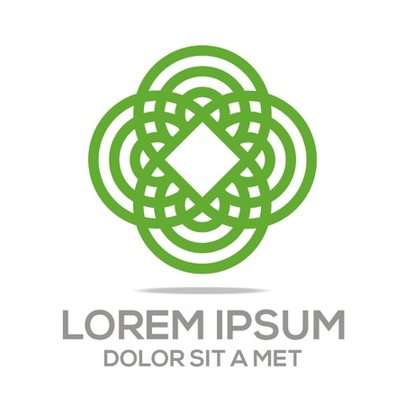 Abstract design alphabet number vectorのイラスト素材