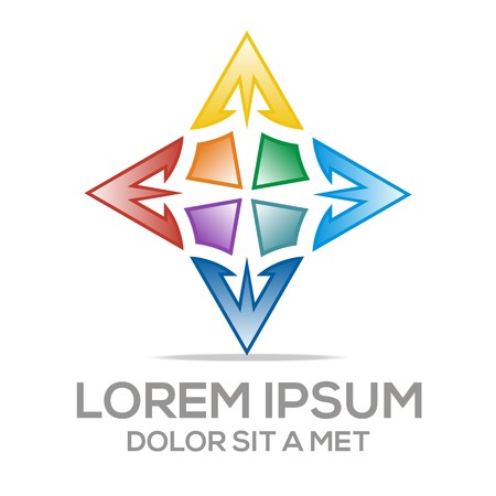 Stars Symbol Element Business Vector Letter Eのイラスト素材