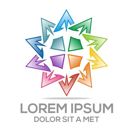 Stars Symbol Element   Business Vector Letter Eのイラスト素材