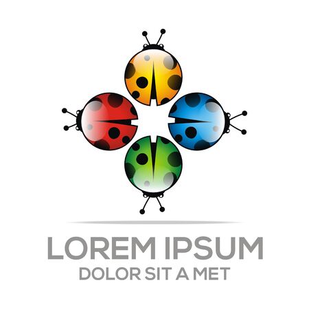 Ladybug Abstract Leaf Illustration Leavesのイラスト素材