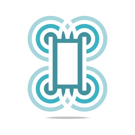 Logo Abstract Infinity letter line Corporationのイラスト素材