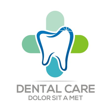Logo Dental Healthy Care Tooth Protection Oralのイラスト素材