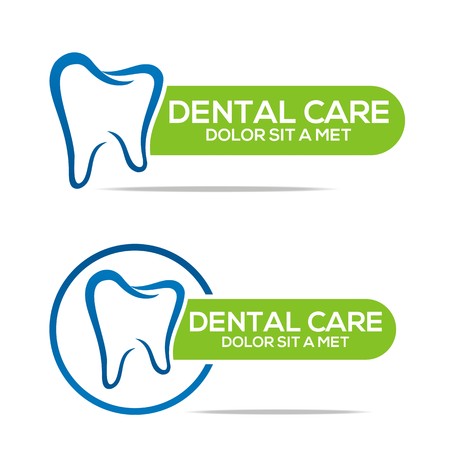 Logo Dental Healthy Care Tooth Protection Oralのイラスト素材
