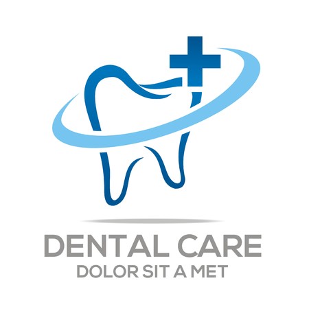 Logo Dental Healthy Care Tooth Protection Oralのイラスト素材