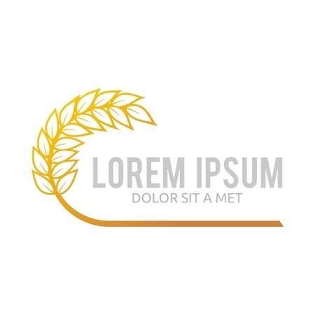 Wheat Abstract Market Plant Product Designのイラスト素材