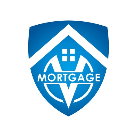 Real estate Mortgage Home Card Illustration Construction Company Logoのイラスト素材