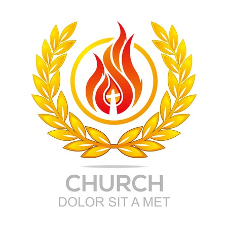 Logo Fire Rescue Church Christ Savior Of My Soulのイラスト素材