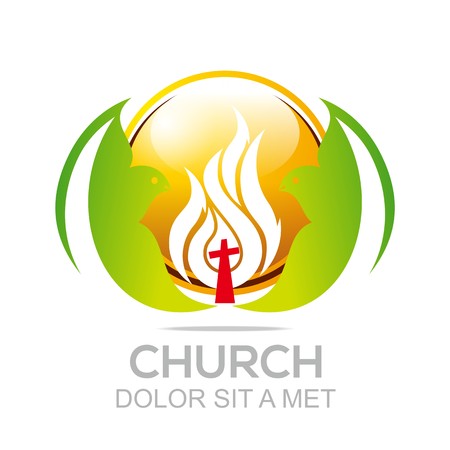 Logo Fire Rescue Church Christ Savior Of My Soulのイラスト素材
