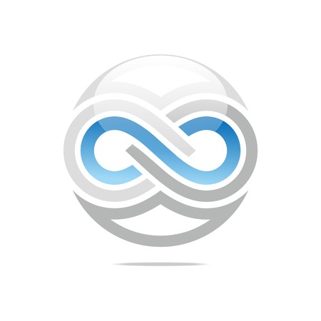 Logo Letter Infinity Alphabet Lettering Design Symbol Icon Abstractのイラスト素材