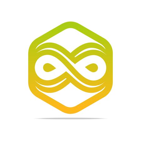 Logo Letter Infinity Alphabet Lettering Design Symbol Icon Abstractのイラスト素材