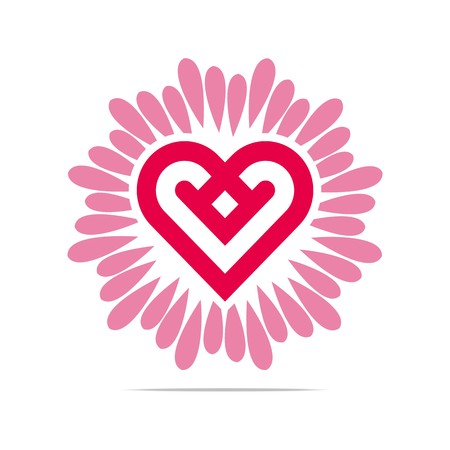 Abstract Logo Heart Love Design Vector Businessのイラスト素材