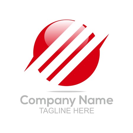 Logo Design Company Name Circle Symbol Vectorのイラスト素材