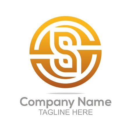 Logo Design Company Name Letter S Infinity Connecting Symbol Icon Abstract Vectorのイラスト素材