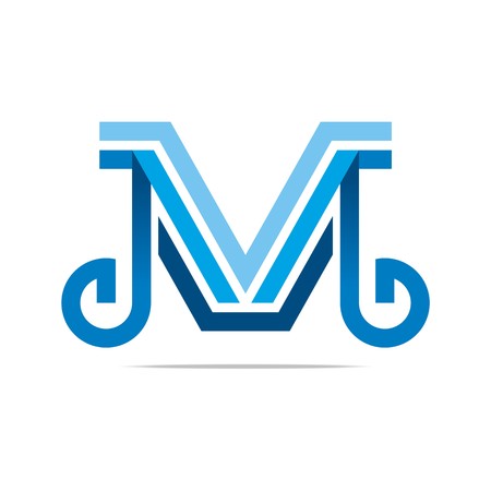 Logo Abstract Letter M Combination G Design Element Symbol Iconのイラスト素材