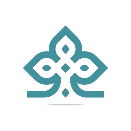 Logo Design Element Company Letter Symbol Plant Iconのイラスト素材