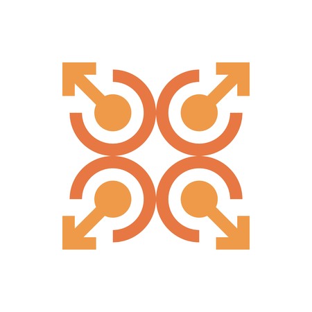 Logo Design Letter C Arrow Brown Icon Symbol Abstract Vectorのイラスト素材