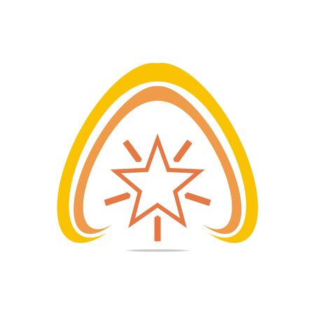 Logo design all star orange perfect designのイラスト素材
