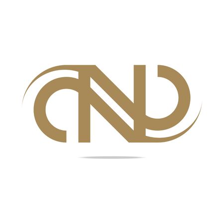 abstract design alphabet lettering N logotype business computerのイラスト素材