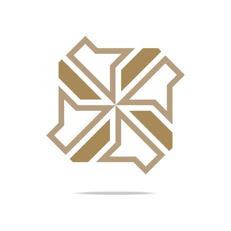 design abstract colorful element elegant spin symbol business graphicのイラスト素材