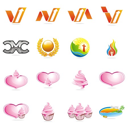 Design logo setのイラスト素材