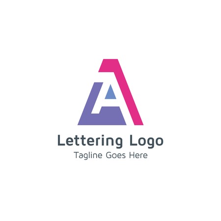 Lettering Aのイラスト素材