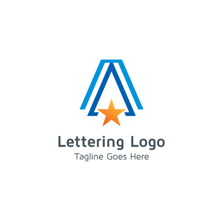 Lettering Aのイラスト素材